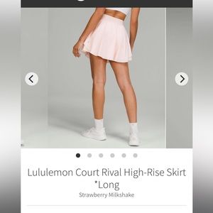 Lululemon Strawberry Milkshake Skirt